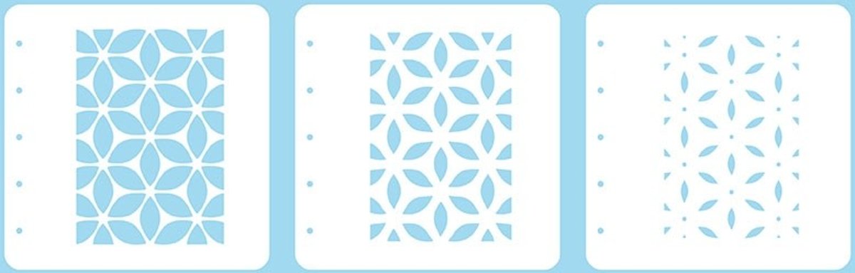 LCSF001 Layered combi stencil set (set of 3) 